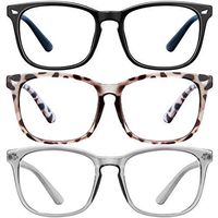 Blue Light Blocking Glasses for women/men - ZZD 3Pack Computer Reading/Gaming/TV/Phones Glasses Anti Eyestrain Non Prescription