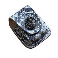 Genuine Leather Heavy Duty Pouches Lighter Holder Case Hand Made Pouch-Snake King