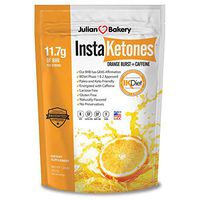 Julian Bakery's InstaKetones® 11.7g GoBHB® Per Scoop +Organic Caffeine (Orange Burst) (1 Pack) (+Caffeine) (30 Servings) Exogenous Ketones