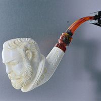 Meerschaum Proud 3 Star Civil War General Tobacco Pipe Full Bend by Paykoc M99050