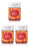Olly Balanced Belly Gummy Supplement; Prebiotic + Probiotic; Peachy Peach; 30 count, 30 day supply (packaging may vary), 3 Pack