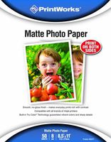 Printworks Matte 8-1/2 x 11-Inch Photo Paper 50 Sheets (00471)