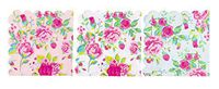 Cocktail Napkins - 150-Pack Luncheon Napkins, Disposable Paper Napkins Party Supplies, 2-Ply, Floral Design with Scalloped Edge, 3 Colors, Folded 6.2 x 6.3 Inches