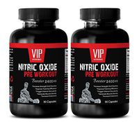 Enhancement All Male Natural - Nitric Oxide PRE Workout 2400MG - Fat Burner - Boost Muscle Mass and Strength - Nitric Oxide Tablets - 2 Bottles (180 Capsules)