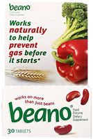 Beano Food Enzyme Dietary Supplement, 30 tablets