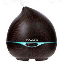 Horoma Essential Oil Diffuser Bluetooth Speaker, 300ml Ultrasonic Diffusers Cool Mist Humidifier Diffuser Music for Spa Bedroom Baby Room Office, Auto Shut-Off, 7 Color LED Lights