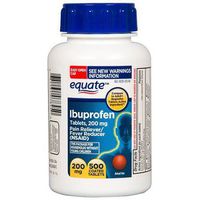 Equate Ibuprofen Pain Reliever 200mg  Coated Tablets, 500-Count Bottle