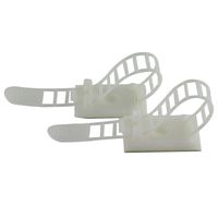 Magic&Shell 50pcs 91mm Adjustable Self Adhesive Cable Clips Wire Organizer Optional Screw Mount Electric Wiring Accessories Cable Clamp Clips Fixed Fasten Cable Tie White