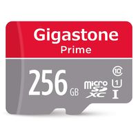 Gigastone 256GB Micro SD Card with Adapter, U1 C10 Class 10, Full HD available, Micro SDXC UHS-I Memory Card