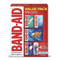 Band-Aid Brand Active Lifestyle Variety Pack Adhesive Bandages for Wound Care & First Aid, Assorted Sizes, (173 CT.)