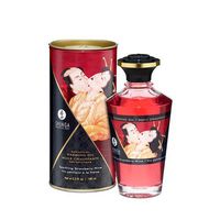 Shunga Intimate Kisses - Aphrodisiac Oil Sparkling Strawberry Wine,3.5fl.oz