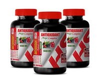 Immune System Vitamins for Women - ANTIOXIDANT Natural MEGA Complex 1440 MG - Grape Skin Extract - 3 Bottles 180 Capsules