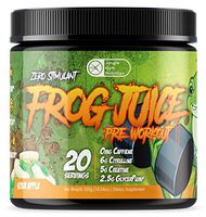 Frog Juice - Original Caffeine Free Non Stimulant Pre Workout Energy Drink Powder, 20 Servings - Green Apple