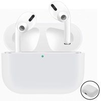 UPOLS Compatible with Apple AirPods Pro Case Cover, 2019 Release Airpod Case Protective, Bounce Carrying Case Protection AirPods Pro Charging Case Soft Slim Silicone Skin (White)