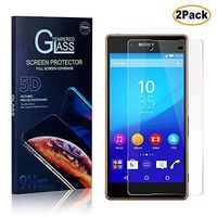 CUSKING Screen Protector for Sony Xperia Z4, Ultra Thin, Anti Fingerprint Tempered Glass Screen Protector for Sony Xperia Z4, Bubble Free, 2 Pack