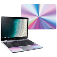 MightySkins Skin Compatible With Samsung Chromebook Plus LTE (2018) - Rainbow Zoom | Protective, Durable, and Unique Vinyl Decal wrap cover | Easy To Apply, Remove, and Change Styles | Made in the USA