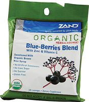 Herbal Lozenge Organic Blue Berries 18 lozenges, Zand