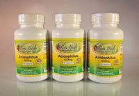 Acidophilus 500mg, Made in USA - (3 Bottles - 180 (3x60) Capsules)
