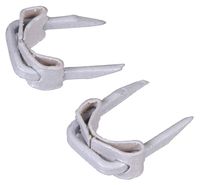 The Hillman Group 592280 Insulated Staples, 5 by 1/2-Inch, White, 25-Pack