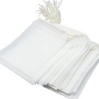 STGA Tea Filter Bags, Disposable Drawstring Seal Filter Tea Bags, Set of 200 (3.9 ×3.1 inch)