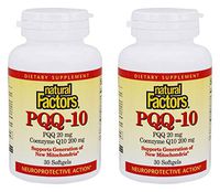 Natural Factors PQQ-10 10mg, 30 Soft Gels 2 Pack (60 Soft Gels Total)