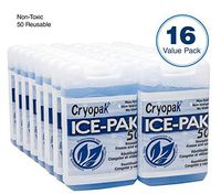 Cryopak Hard Shell Reusable Ice Pack, 3x5" (Pack of 16)