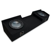 Compatible with 2004-2015 Nissan Titan King or Crew Truck Harmony R124 Dual 12 Sub Box Enclosure