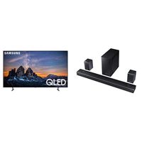 Samsung QN82Q80RAFXZA Flat 82" QLED 4K UHD Q80 Series Smart TV 2019 With HW-Q90R Samsung Dolby Atmos Q90R Series Soundbar