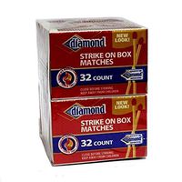 Diamond Wooden Strike On Box Matches 10 Boxes/32 Matches Per Box