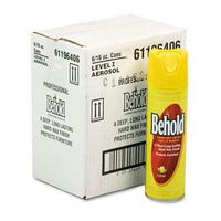 Professional Behold Furniture Polish, 16oz Aerosol, Lemon, 6/Carton