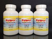 CoQ-10 Q-10 coq10 CO Q10 co-Enzyme 200mg - Various Sizes. Made in USA. (3 Bottles - 300 [3x100] Capsules)