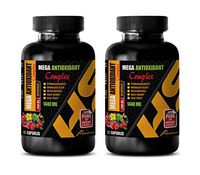 antioxidant Supplement for Heart Health - MEGA ANTIOXIDANT Complex 1440 MG - Acai antioxidant - 2 Bottles 120 Capsules