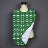Shamrock Check Adult Bib - Covered with Care