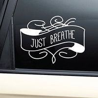 Just Breathe Vinyl Decal Laptop Car Truck Bumper Window Sticker