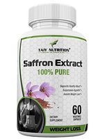 Taiy Nutrition Pure Organic Saffron Extract Pills | Immune System Booster, Antioxidant, Energy, Mood Enhance, Eye Health, Weight Loss Supplement | 60 Veggie Caps