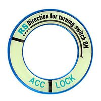 Car Lgnition Switch Sticker Luminous Auto Car Accessories Stickers for Honda FIT City Civic Ciimo Accord CRV Odyssey (Blue)