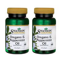 Swanson Oregano & Peppermint Oil 60 Sgels (2 Pack)