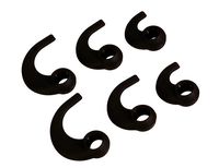 Far End Gear BudLoks Earphone Sport Grips for in-Ear and Ear Canal Earbuds, Black