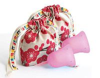 Sckooncup Beginner Choice - Pack of 2 Cups Size 2 - Menstrual Cup - Special Offer – Medical Grade Silicone – USA Made - FDA Approved - Organic Cotton Pouch – for All Ages – Hope Size 2 Pack