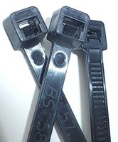 11" UV BLACK NYLON WIRE CABLE ZIP TIES TIE WRAP, USA, Qty 100