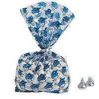 Fun Express - Blue Graduation Cello Bags for Graduation - Party Supplies - Bags - Cellophane Bags - Graduation - 12 Pieces