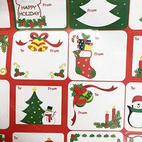 Tags Labels 80 Count with 40 Different Designs Xmas Gift Labels Best for Gifts Presents, Wrapping Paper and Gift Bags