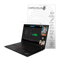 Celicious Vivid Plus Mild Anti-Glare Screen Protector Film Compatible with Lenovo ThinkPad T490 (Without IR) [Pack of 2]