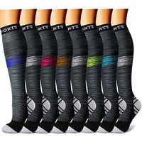 CHARMKING Compression Socks 15-20 mmHg is BEST Graduated Athletic & Medical for Men & Women Running, Travel, Nurses, Pregnant - Boost Performance, Blood Circulation & Recovery(Small/Medium,Assorted15)