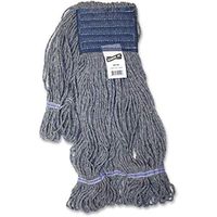 Genuine Joe Earth Mop Mophead Refill, Polyester, Large, Blue