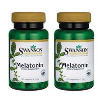 Swanson Melatonin 1 Milligrams 120 Capsules (2 Pack)