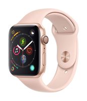 Apple Watch Series 4 (GPS, 44mm) - Gold Aluminium Case with Pink Sand Sport Band (Renewed)