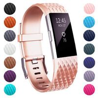 ZEROFIRE Bands Compatible for Fitbit Charge 2, Replacement Adjustable Sport Bands for Charge 2 Heart Rate Fitness Wristbands, Women Men, Small and Large