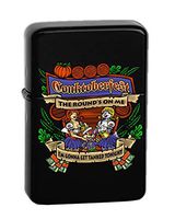 Hat Shark Conktoberfest I'm Gonna Get Tanked Tonight Squirrel Video Game Parody Vector KGM Thunderbird Vintage Lighter - Black Matte