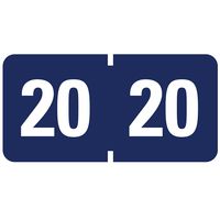 Smead ETYJ Color-Coded Year Labels, 2020, Dark Blue 500 Labels per Roll (68320)